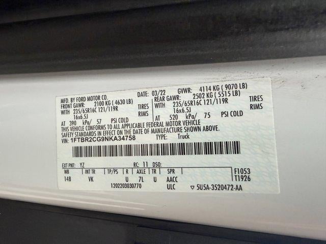 2022 Ford Transit Cargo Van BASE