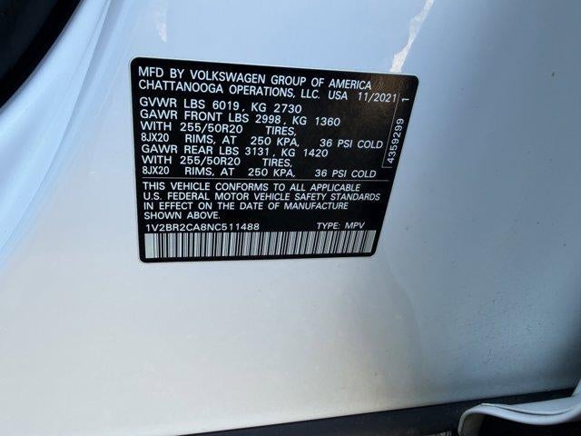 2022 Volkswagen Atlas 3.6L V6 SEL