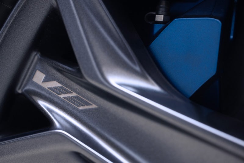 Close-up of the 2026 OPTIQ-V Brembo Performance Front Brakes | Durand Cadillac in Leominster MA